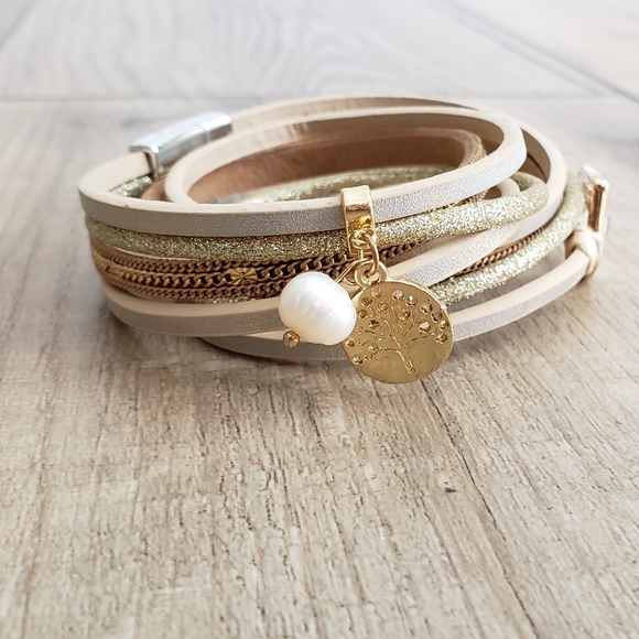 NEW multilayer leather bracelet - Picture 2 of 6